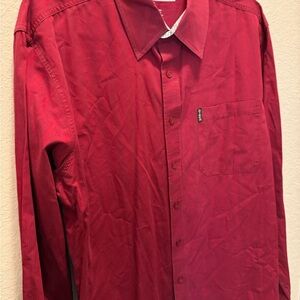 Cinch Men’s Red Casual Button Down Shirt size L